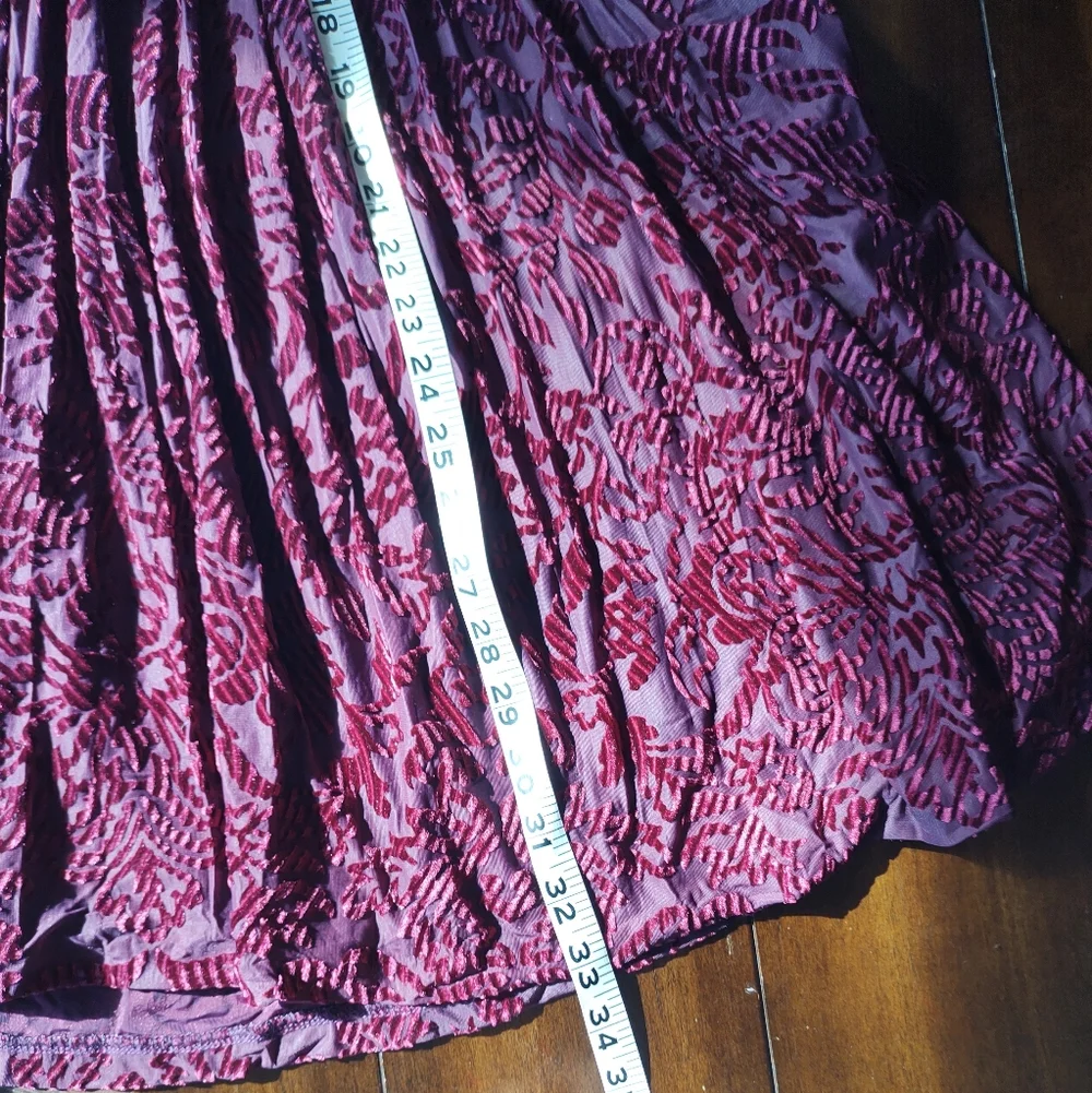 The Pyramid Collection dress Large L velvet burnout whimsigoth Bell sleeve Goth - Picture 11 of 11